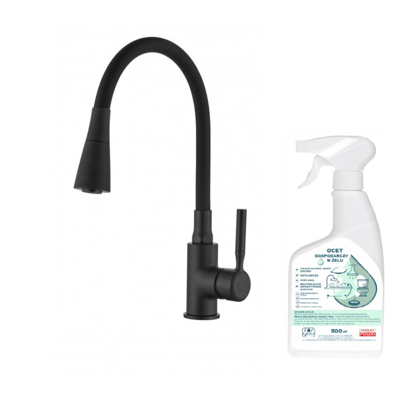 Czarna Bateria Pogo Plus z Obracaną Wylewką + Gratis Naturalny Preparat Czystość w Żelu