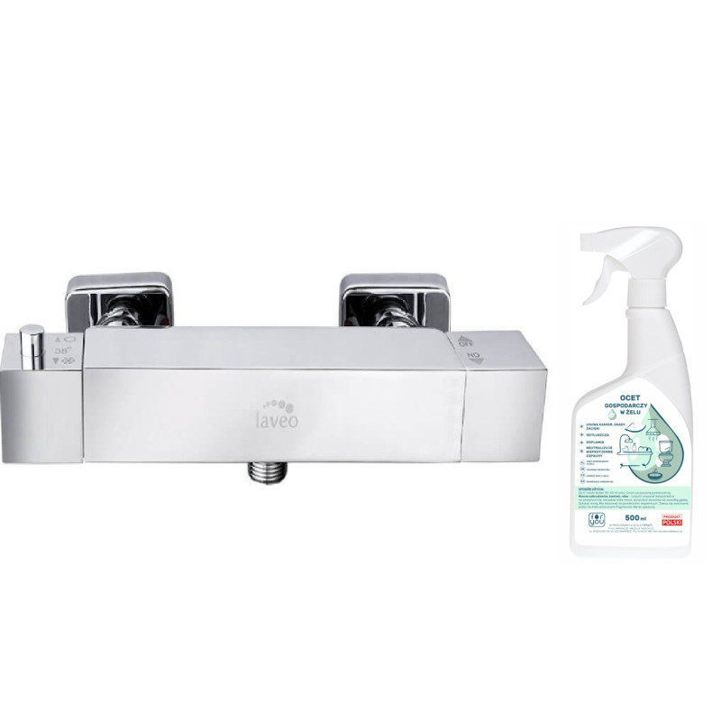 Elegancka Bateria Natryskowa KVADRATO + Gratis Ekologiczny Ocet Czyszczący