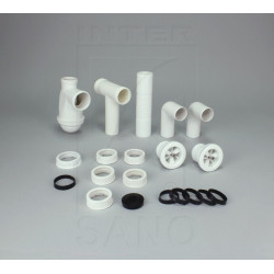 Zestaw Syfon Zlewozmywakowy 2-komorowy + Ekologiczny Ocet w Żelu Gratis