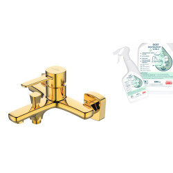 Luksusowa złota bateria wannowa Glamour + gratis ocet czyszczący w żelu