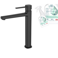 Czarna Bateria Umywalkowa GLAMOUR + Gratis Ocet Gospodarczy w Żelu