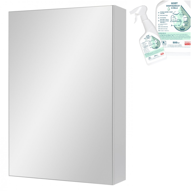 Szafka lustrzana 40 cm IDA z cichym domykaniem + ocet czyszczący gratis!