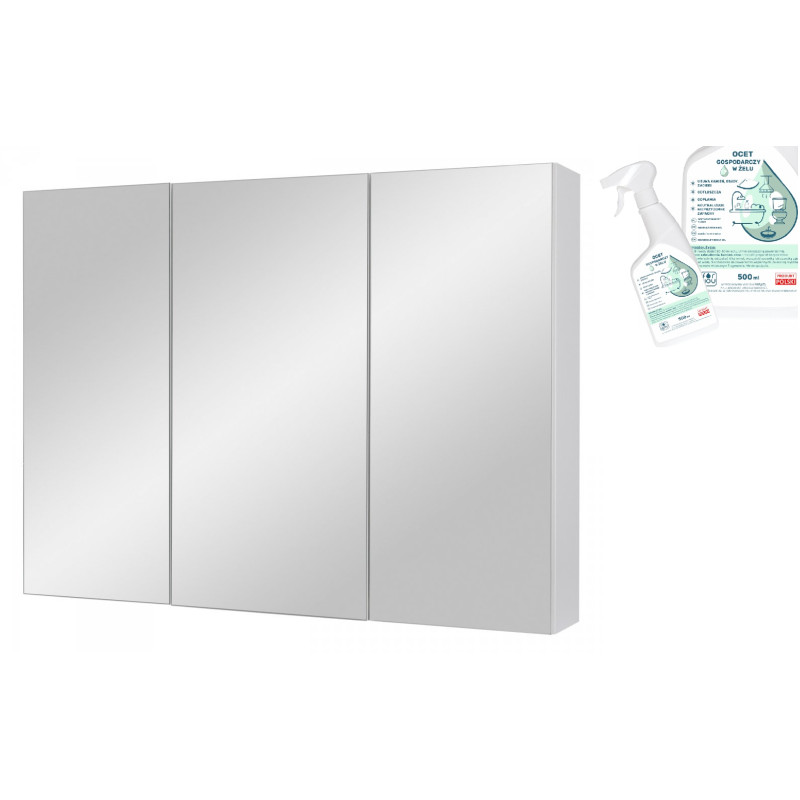 Lustrzana Szafka IDA 80 cm + Gratis Ocet Żelowy - Elegancja i Funkcjonalność w Twojej Łazience