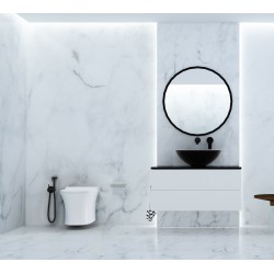 Glamour Bidetowa Ścienna Czarna z Bidettą i Gratisem - Styl i Komfort dla Twojej Łazienki