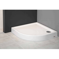 Kronos PLUS 90x90x14 - Brodzik półokrągły z powłoką antybakteryjną + gratis ocet gospodarczy