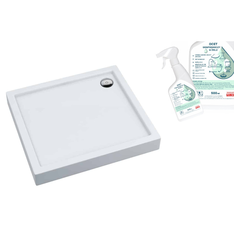 Brodzik Kronos PLUS 90x70 z powłoką Antibac + gratis żelowy ocet gospodarczy