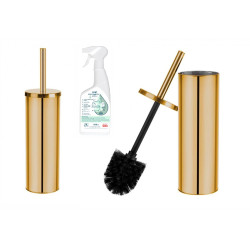 Złota Szczotka WC LAVEO MIRI - Styl i Higiena z Gratisem!