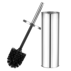 Elegancka szczotka WC LAVEO MIRI - Chromowane wykończenie + Ocet gospodarczy w żelu gratis