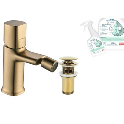 Luksusowa Bateria Bidetowa Tores Złoto Szczotkowane + Ocet Czyszczący Gratis