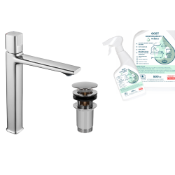 Nowoczesna Bateria Umwalkowa LAVEO Tores - Wysoka, Chromowana, z Gratisowym Octem Gospodarczym!