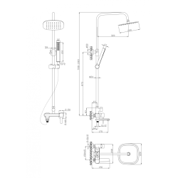 Glamour Czarna Perła: Deszczownica z Baterią i Ruchomą Wylewką + Ocet Gospodarczy w Żelu Gratis