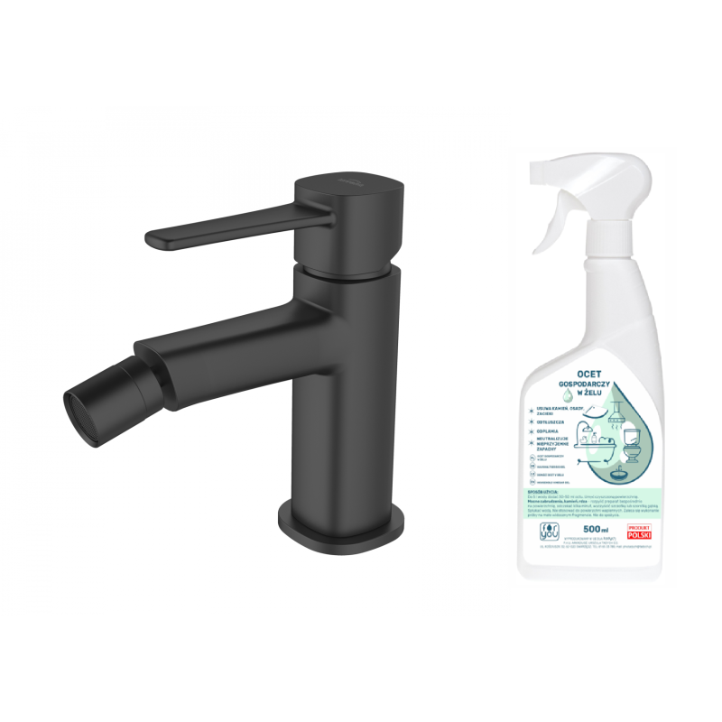 Glamour Black - Elegancka Bateria Bidetowa z Ekologicznym Czystym Dodatkiem