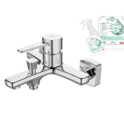 Glamour Chromowana Bateria Wannowa Invena + Ekologiczny Żel Ocet do Czyszczenia