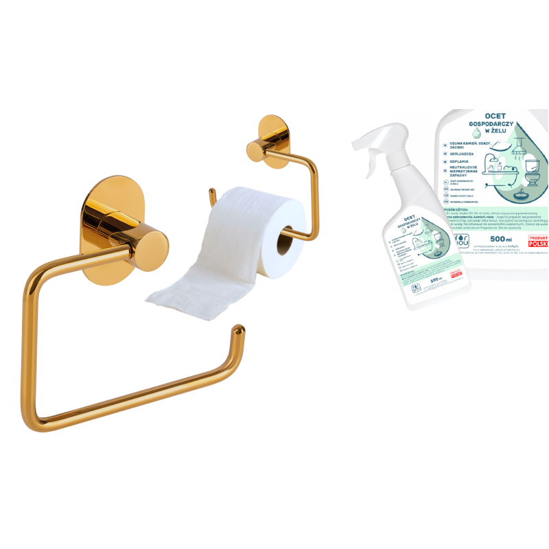 Odkryj Luksusowy Uchwyt Miri – Złoty Akcent do Twojej Łazienki + Gratis Żel Czystości!