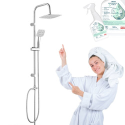 Zestaw Prysznicowy ONDO Chrom z Deszczownicą i Gratis Żel Ocet - Elegancja i Funkcjonalność