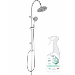Podwójna Moc: Chromowana Kolumna Natryskowa Ondo z Antykamiennym Systemem i Ekologicznym Żelem