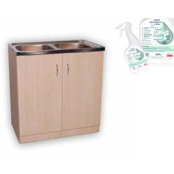 Szafka Kuchenna SINGLE 80 cm Dąb Sonoma + Gratis Preparat Czyszczący z Ocetem w Żelu