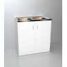 Funkcjonalna Szafka SINGLE 80x50 Biała z Gratisem - Idealna do Twojej Kuchni!