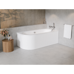 Luksusowa wanna BESCO AVITA 170x75 z ryflowaną obudową - Twoje domowe SPA!
