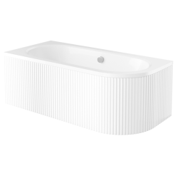 Luksusowa wanna narożna Besco Avita 180x80 z syfonem, elegancja i komfort w Twojej łazience