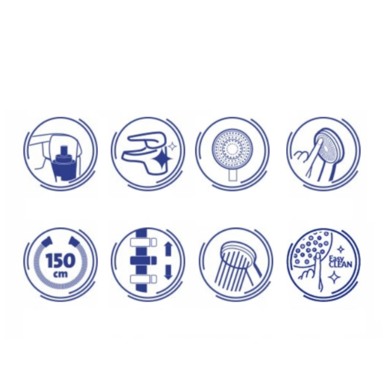 CERSANIT Kolumna Natryskowa City Czarna z Termostatyczną Baterią i Deszczownicą SLIM 25x25 cm