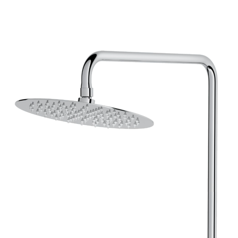 Cersanit Zen zestaw prysznicowy ścienny termostatyczny z deszczownicą chrom