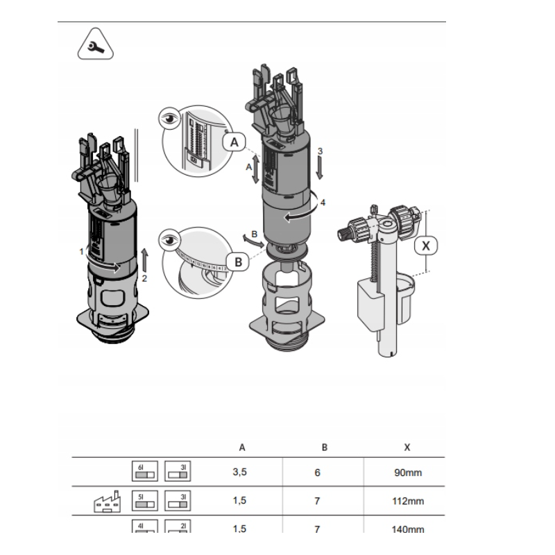 Mechaniczny Zawór Spustowy AQUA/SYSTEM 0, 2, 4 - Model Ulepszony K99-0265