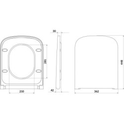 Luksusowa Deska WC Cersanit LARGA Slim Duroplast Antybakteryjna z Wolnym Opadem i Łatwym Wypinaniem