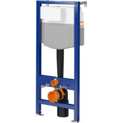 Cersanit Aqua UniFrame Stelaż Podtynkowy WC 50 cm, Mechaniczne Spłukiwanie, FRESH SYSTEM, Niebieski