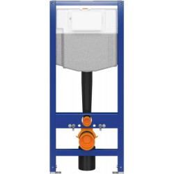 Cersanit Aqua UniFrame Stelaż Podtynkowy WC 50 cm, Mechaniczne Spłukiwanie, FRESH SYSTEM, Niebieski