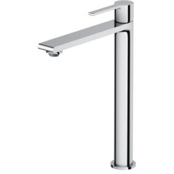 VIRGO Chromowana Bateria Umywalkowa Wysoka z Perlatorem Ekologicznym