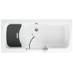 Wanna z drzwiami dla osób starszych Polimat OVI 160x75 prawa bez obudowy