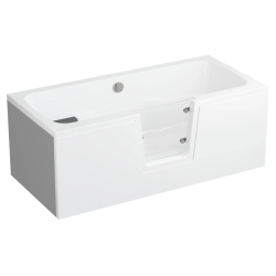 Wanna z drzwiami dla osób starszych Polimat OVI 160x75 lewa + panel przedni