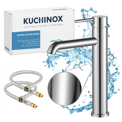 Kuchinox Noia noia bateria umywalkowa stojąca nablatowa chrom