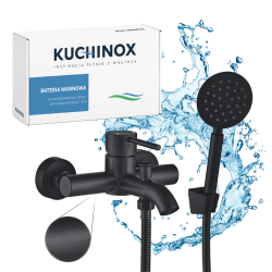 Kuchinox Noia noia bateria wannowa ścienna czarna