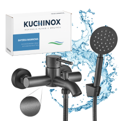 Kuchinox Noia noia bateria wannowa ścienna grafit