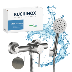 NOIA bateria natryskowa ścienna z zestawem natryskowym