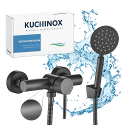Kuchinox Noia noia bateria natryskowa ścienna grafit