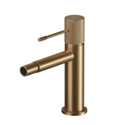 Bidetowa Bateria Stojąca ZEN Cersanit - Miedź Szczotkowana, Perlator Eco, Głowica Ceramiczna, EasyFIX Montaż