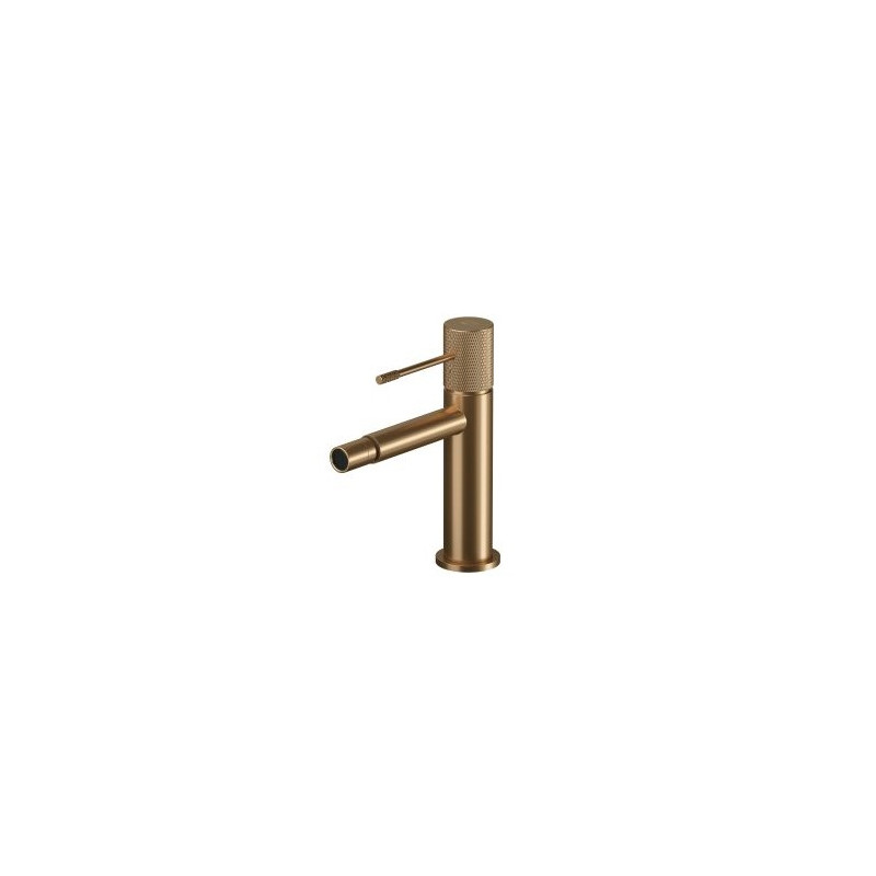 Bidetowa Bateria Stojąca ZEN Cersanit - Miedź Szczotkowana, Perlator Eco, Głowica Ceramiczna, EasyFIX Montaż