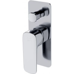 Zestaw Wannowy Podtynkowy LARGA by Cersanit Chromowany - Designerska Armatura do Łazienki