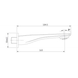 MODUO Chromowany Zestaw Wannowy Podtynkowy z Baterią i Rączką Natrysku Cersanit EasyCLEAN