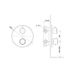 Zestaw Podtynkowy ZEN by Cersanit: Wanienka Miedź Szczotkowana - Elegancja & Funkcjonalność