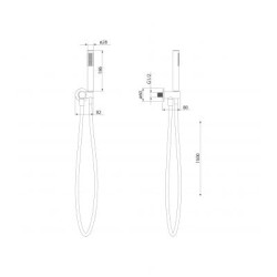 Zestaw Podtynkowy ZEN by Cersanit: Wanienka Miedź Szczotkowana - Elegancja & Funkcjonalność