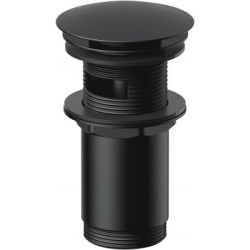 Elegancki Korek Klik-Klak Czarny - Automatyczny Umywalkowy Korek Uniwersalny z Nowoczesnym Mechanizmem Montażu