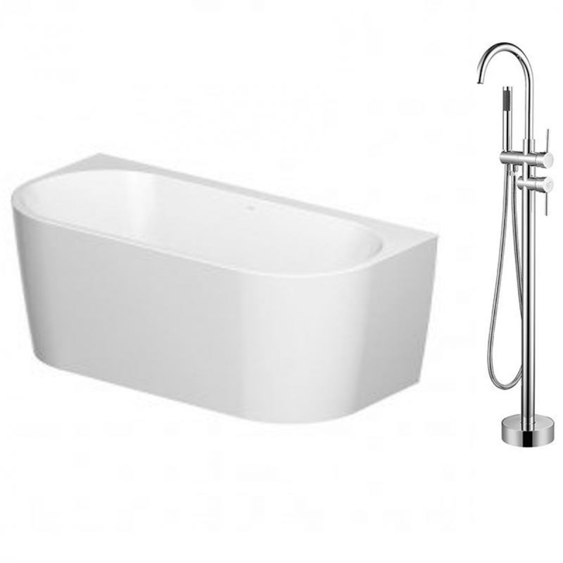 Elegancja i Styl: Wanna Crea z Nowoczesną Baterią Chromową