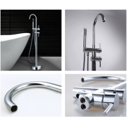 Elegancja i Styl: Wanna Crea z Nowoczesną Baterią Chromową