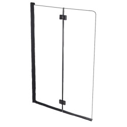 Elegancka wanna Larga SLIM 150x75 z parawanem i syfonem clik-clack - nowoczesny design!