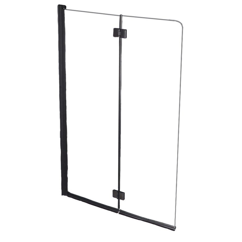 Elegancka wanna Larga SLIM 150x75 z parawanem i syfonem clik-clack - nowoczesny design!