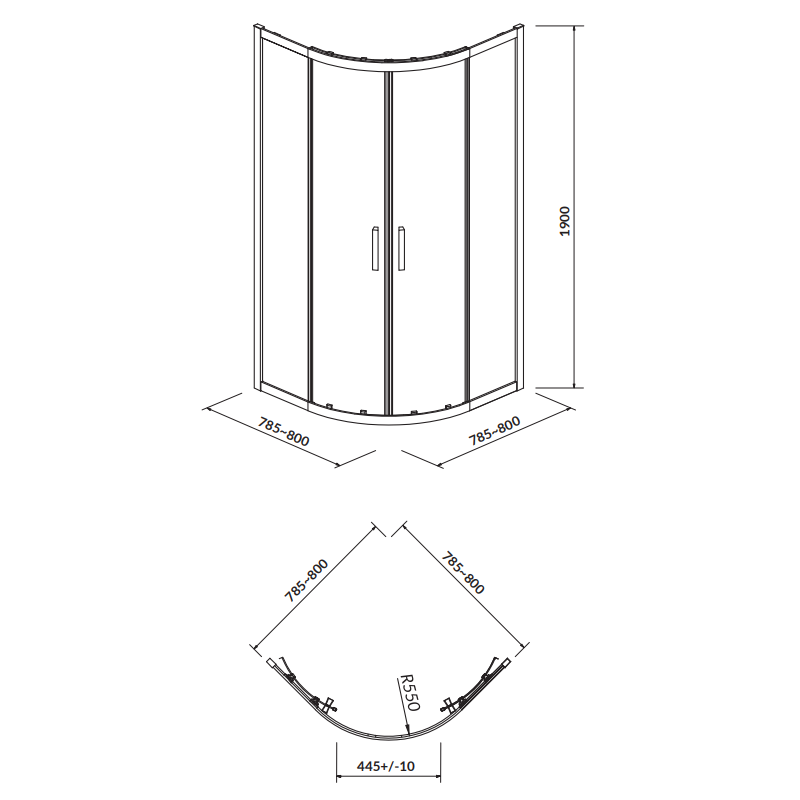 Narożna Kabina Prysznicowa Arteco 80 z Brodzikiem Tako - Nowoczesność i Komfort w Twojej Łazience